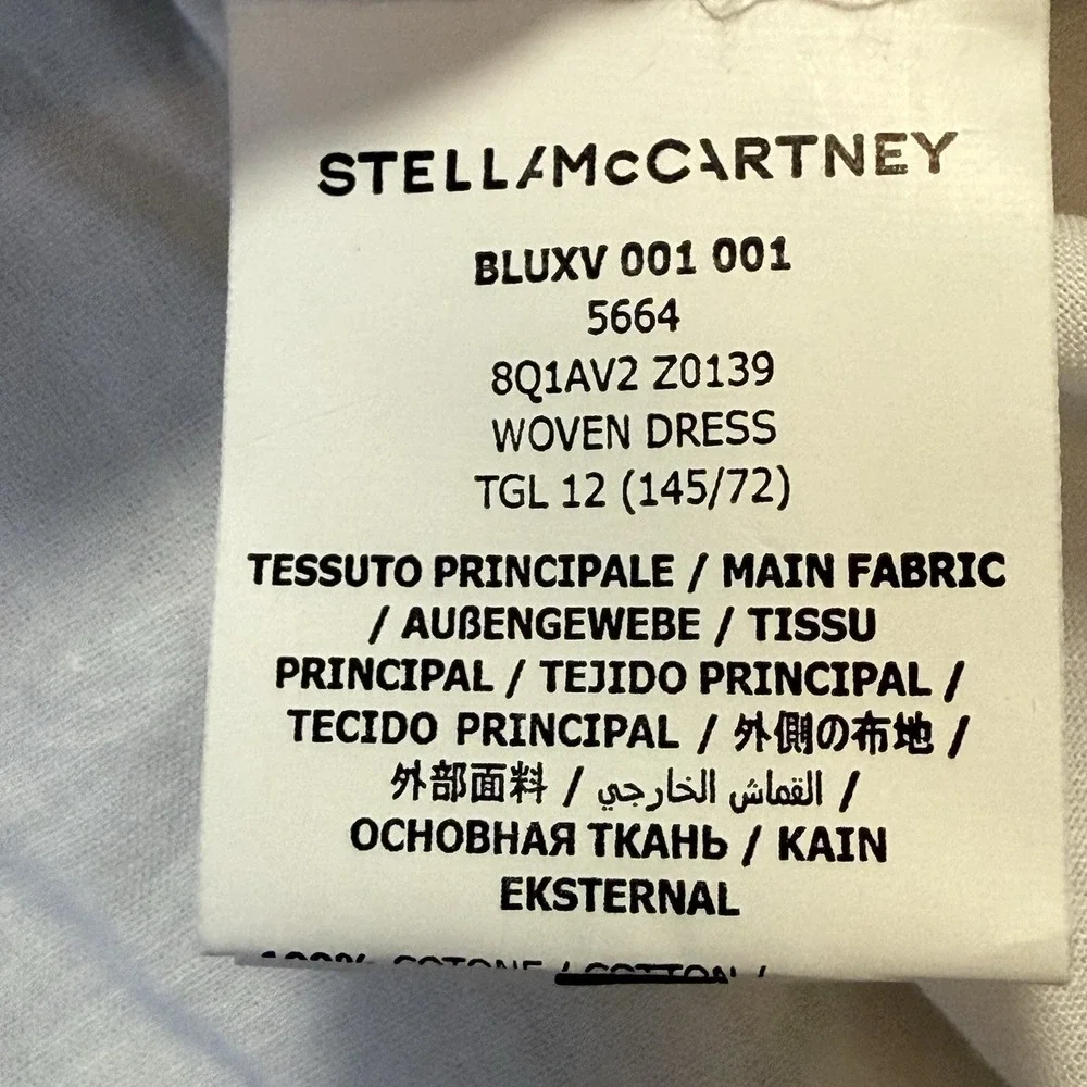 Stella McCartney Kids Dress Girls Size 12 White Red Strawberry Sleeveless Tiered - Picture 4 of 10